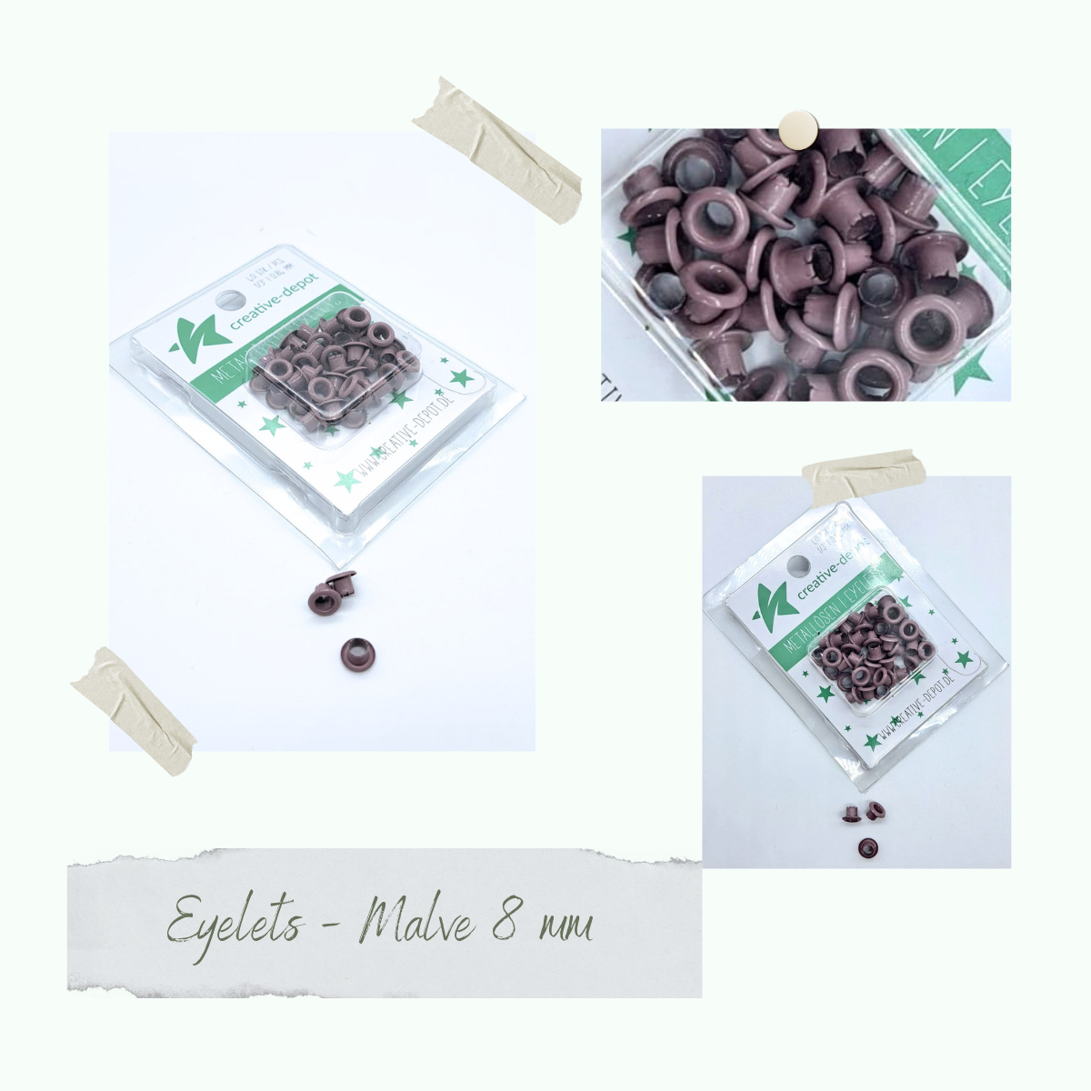 CD-EY-025 Eyelets - Malve - 8mm