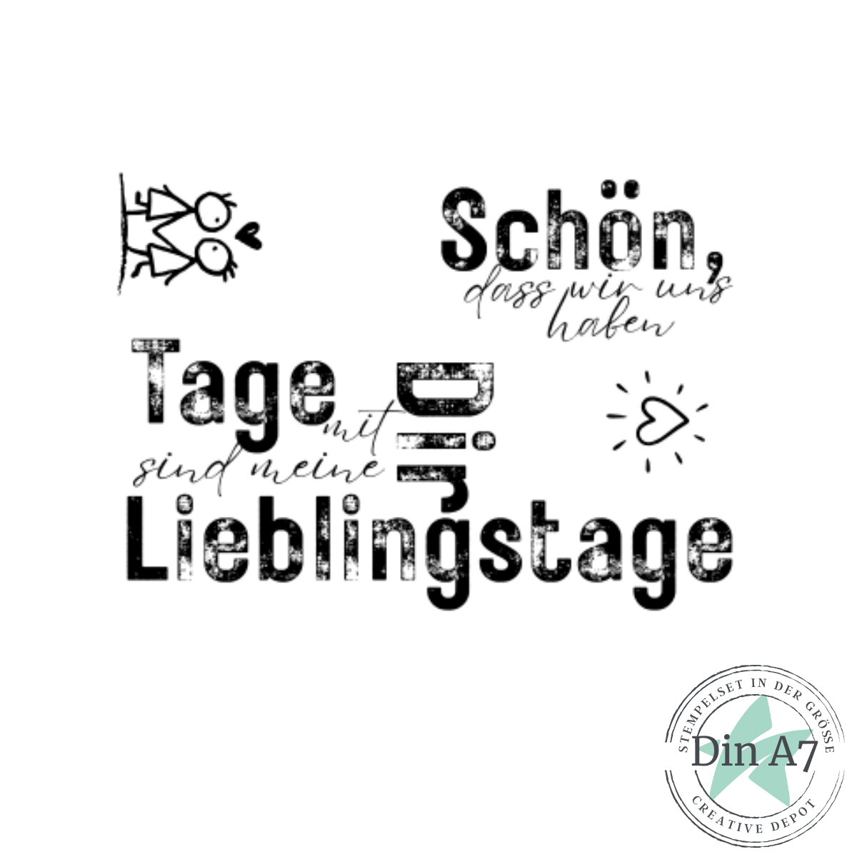 Stempelset - Goodie - Tage mit Dir