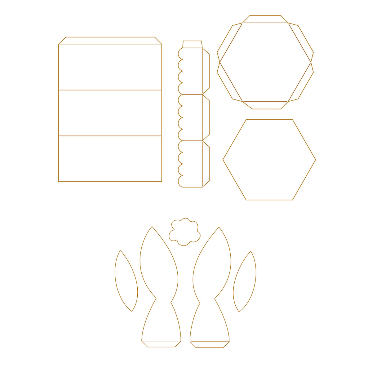 Bundle - Die - Große Sechseckbox & Add On Hasenohren