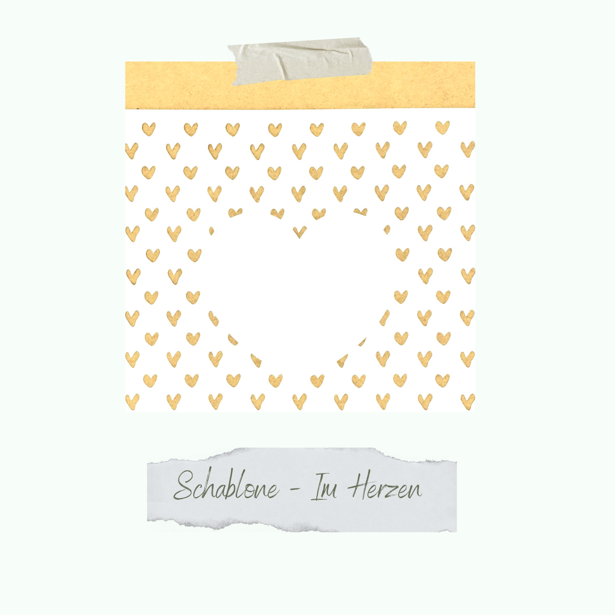CD-SC-056-Im-Herzen Schablone - Im Herzen