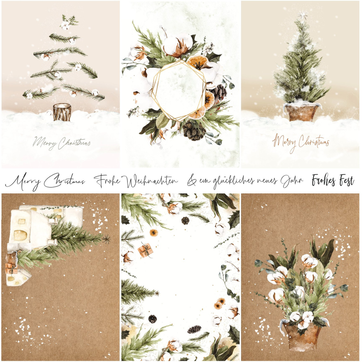 Design paper - Vintage - Weihnachtskarten