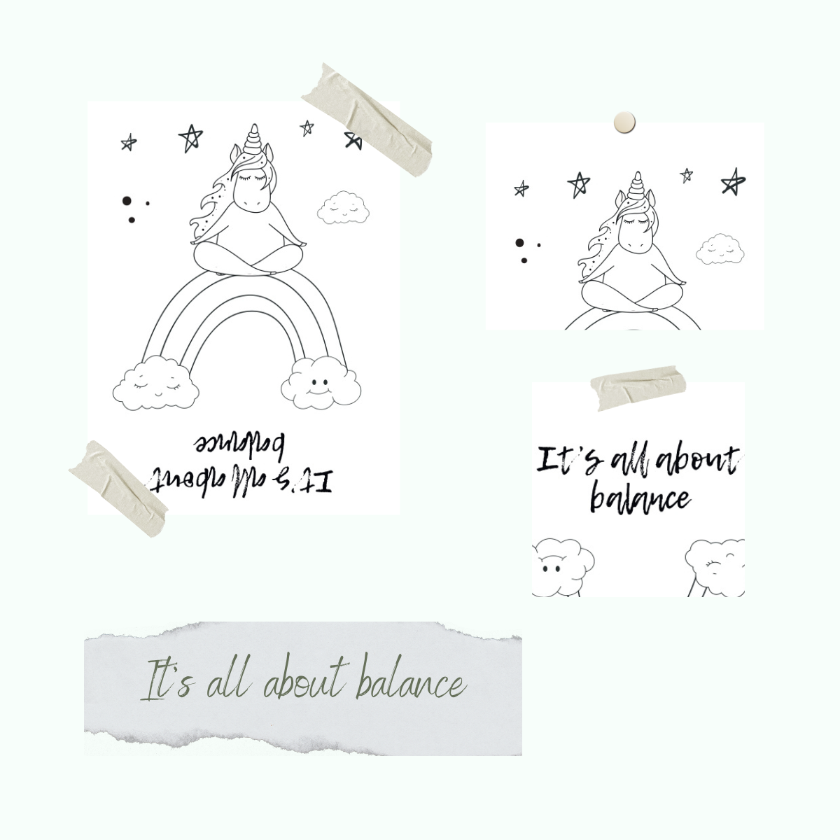 CD-Stt-1093-Its-all-about-balance Set de sello - It's all about balance