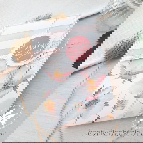 Designpapier - Aquarellstreifen - Rosa