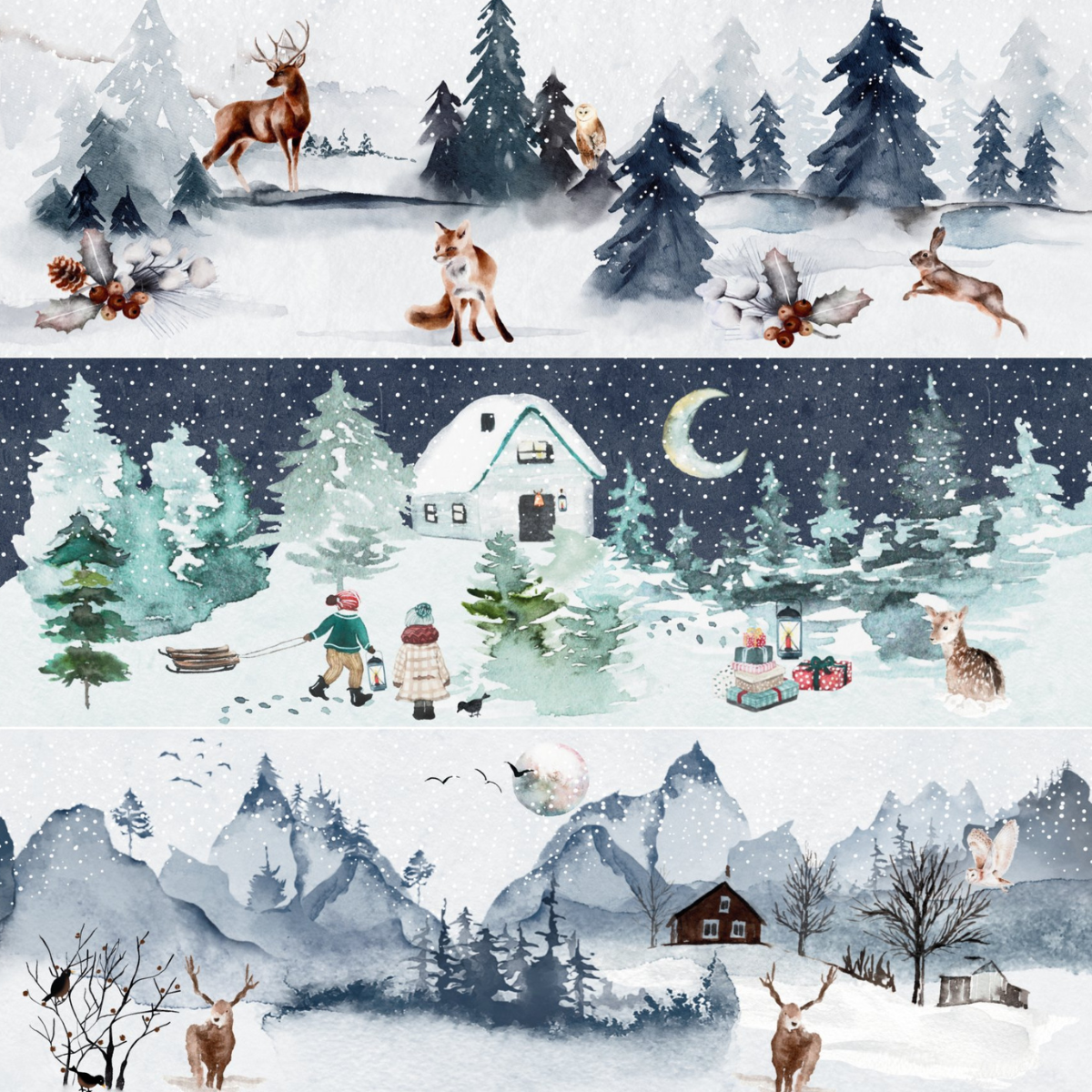 Papier à dessin - Designline - Winterwald Papier à dessin - Designline - Winterwald