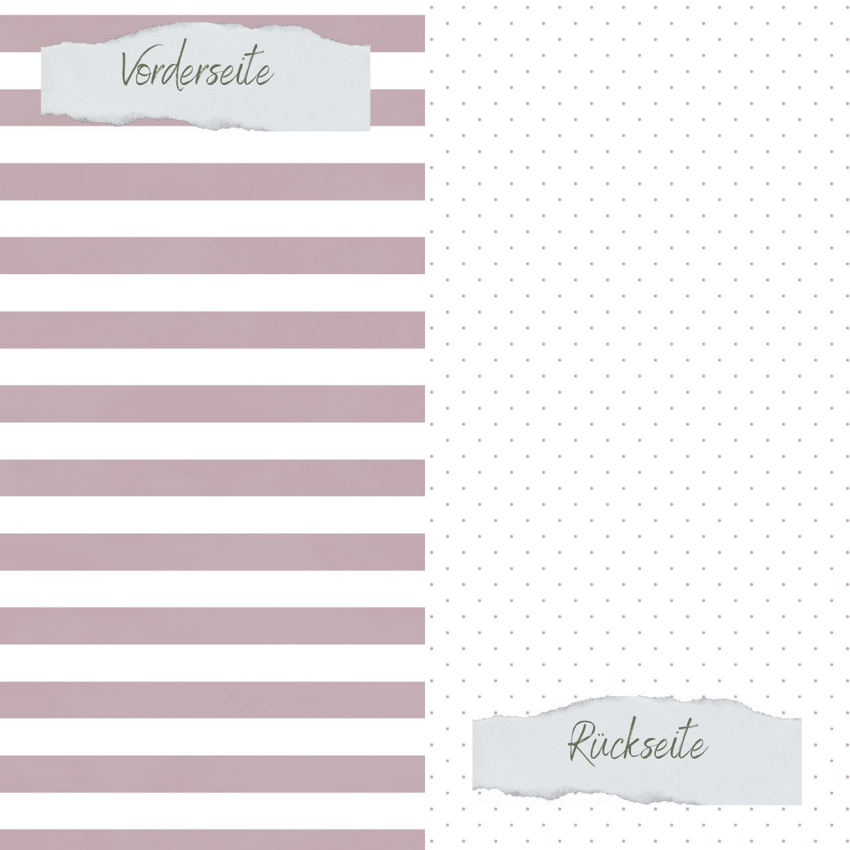 Papel de diseño - Basic - Heide - Gepunktet + Breite Streifen - Doppelseitig bedruckt Papel de diseño - Basic - Heide - Gepunktet + Breite Streifen - Doppelseitig bedruckt