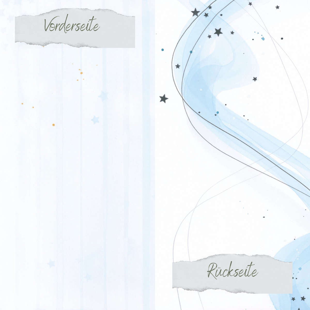 Designpapier - Designline - Scrapliebe - Blau - Doppelseitig bedruckt