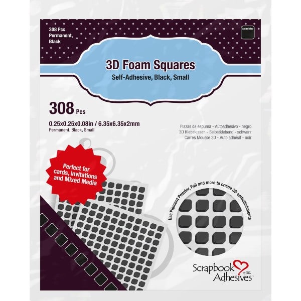 Scrapbook Adhesives - 3D Pads - schwarz