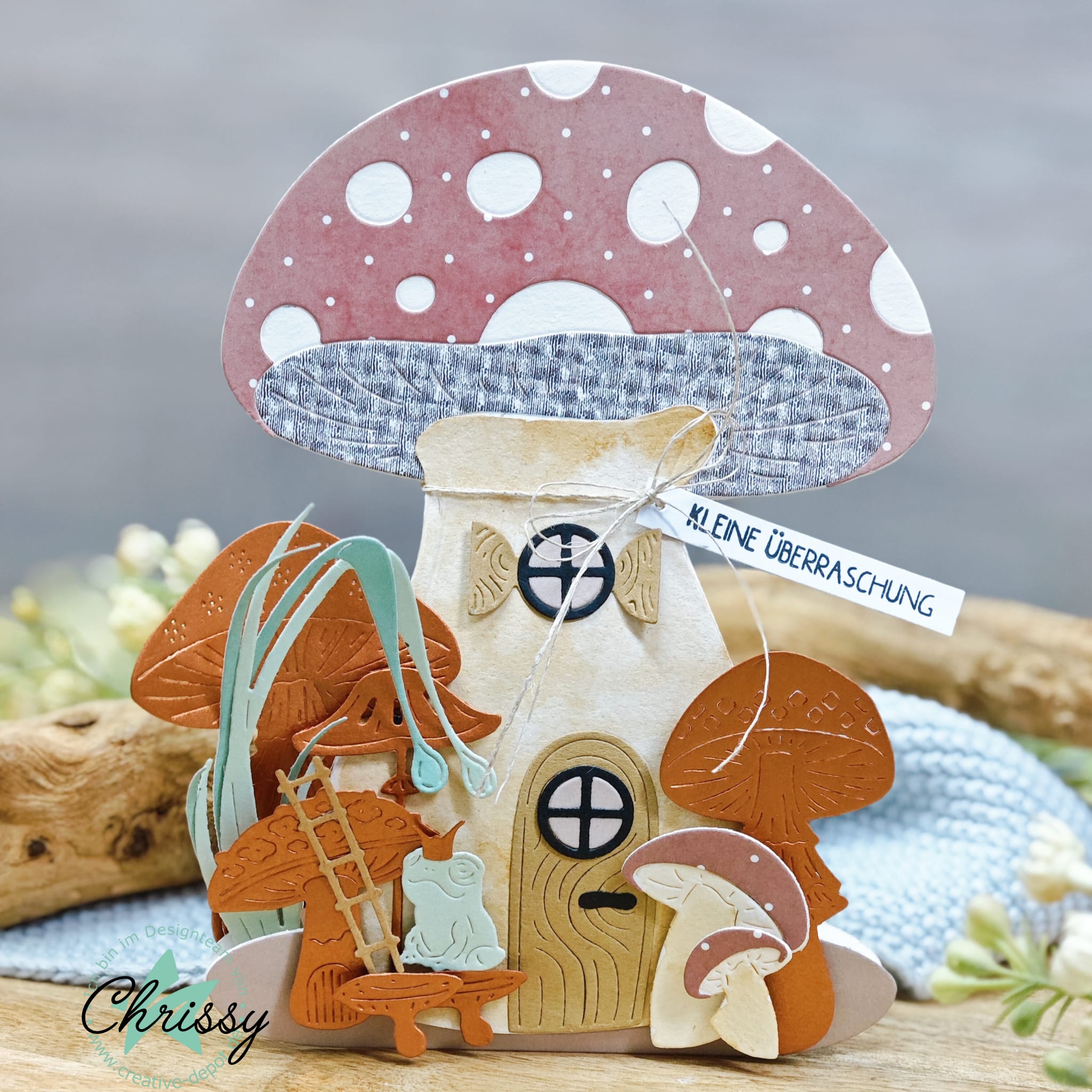 La carte pliante « Champignon de conte de fées »