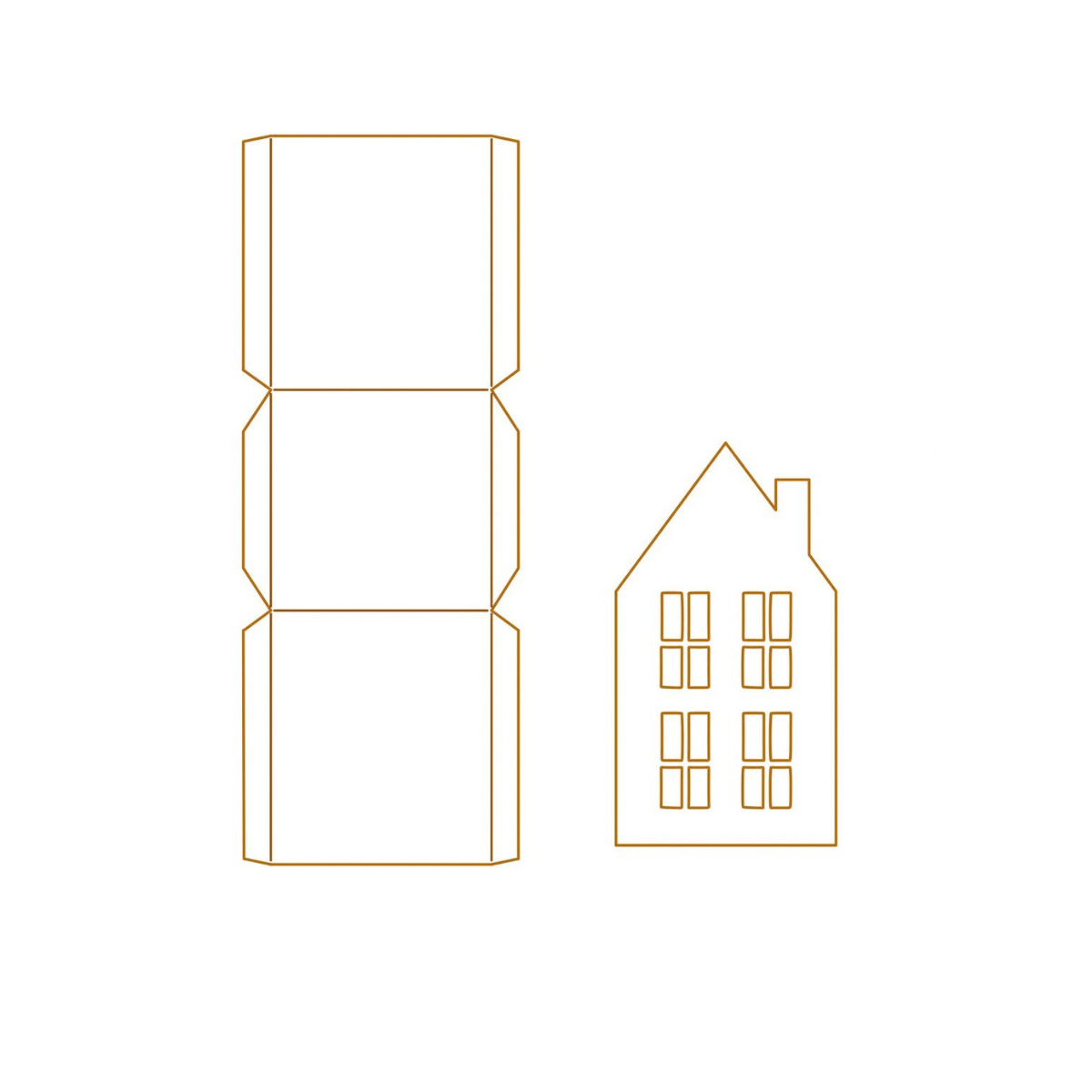 «El mundo de las casitas de Papierschorsch» - Set básico - Pequeño