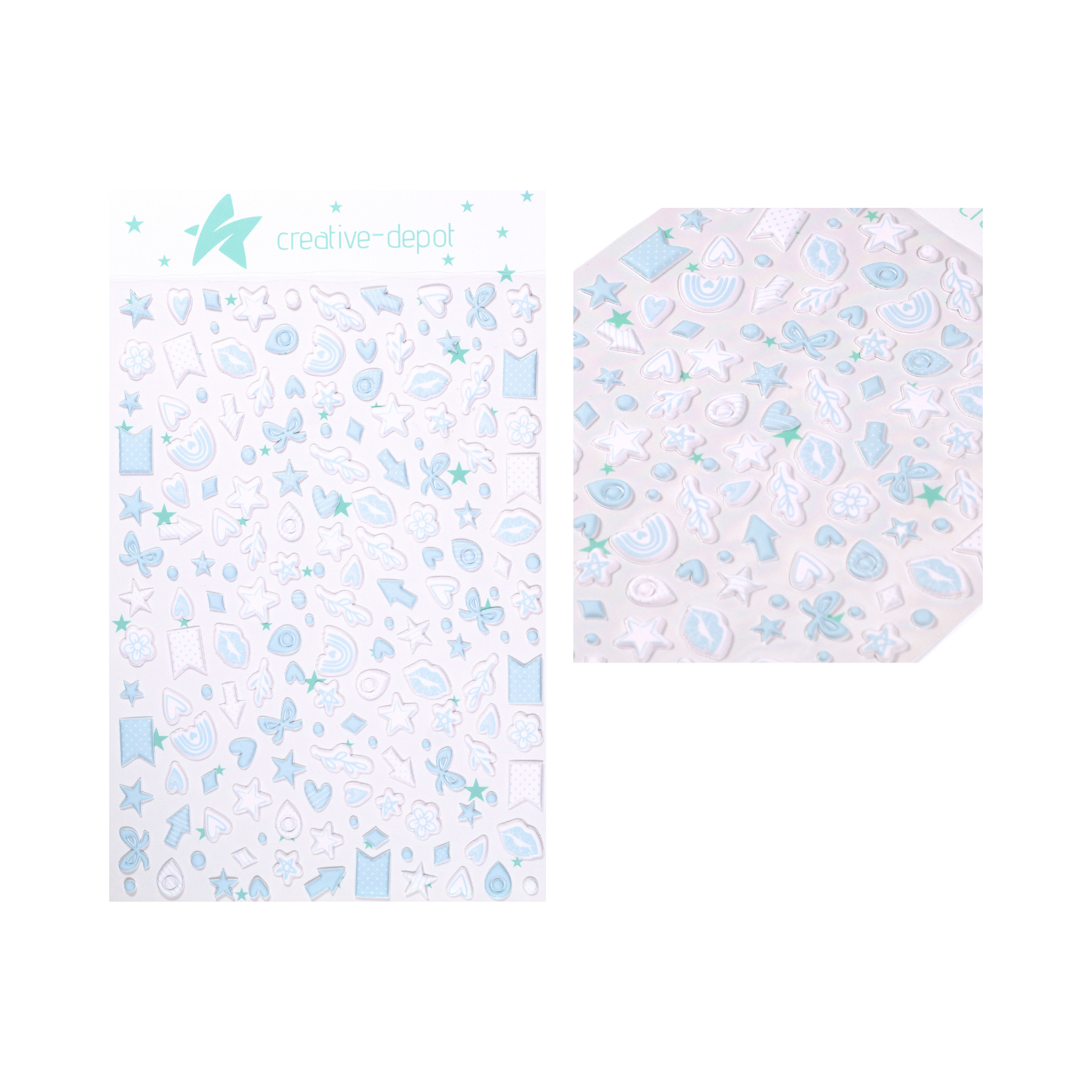 Puffy Sticker - Baby Blau