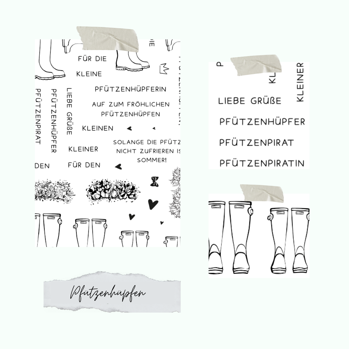 Stamp set - Pfützenhüpfen