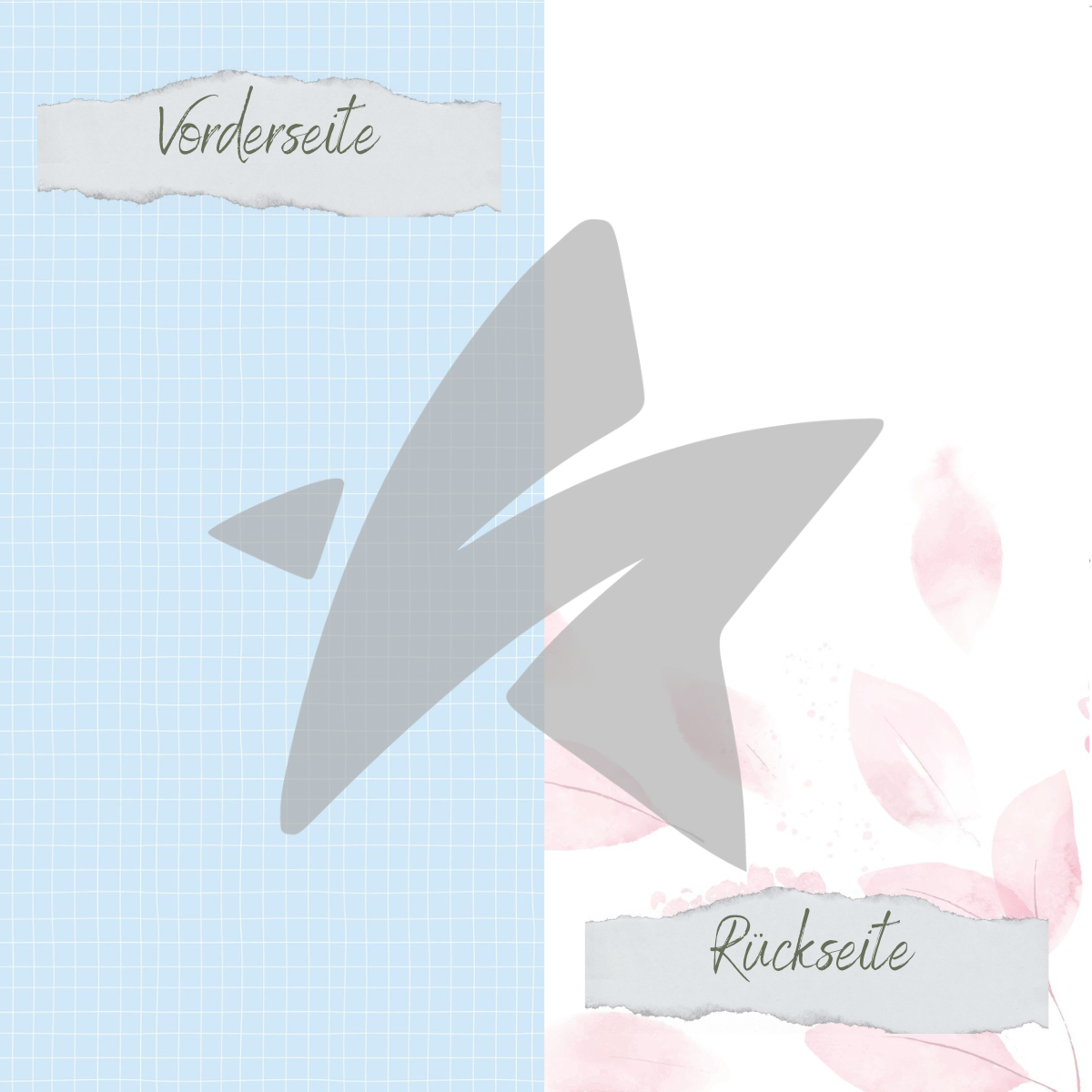 CD-DP-750 Papel de diseño - Wilde Blumen - Zart Rosa - Impreso por las dos caras