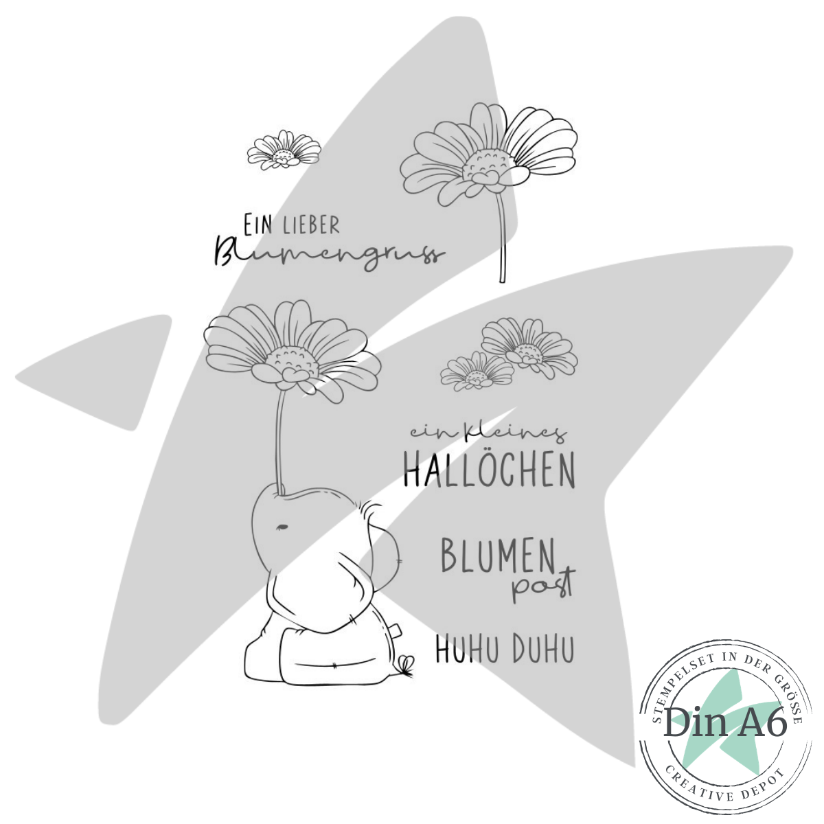 Stempelset - Gänseblümchenpost