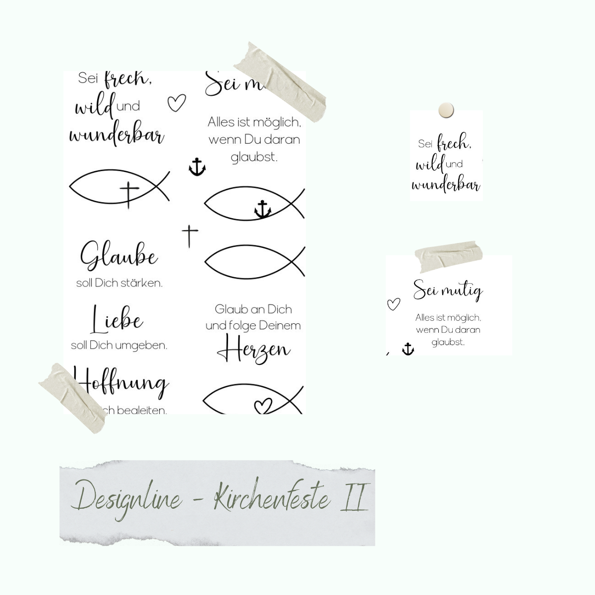 Stempelset - Designline - Kirchenfeste II Stempelset - Designline - Kirchenfeste II