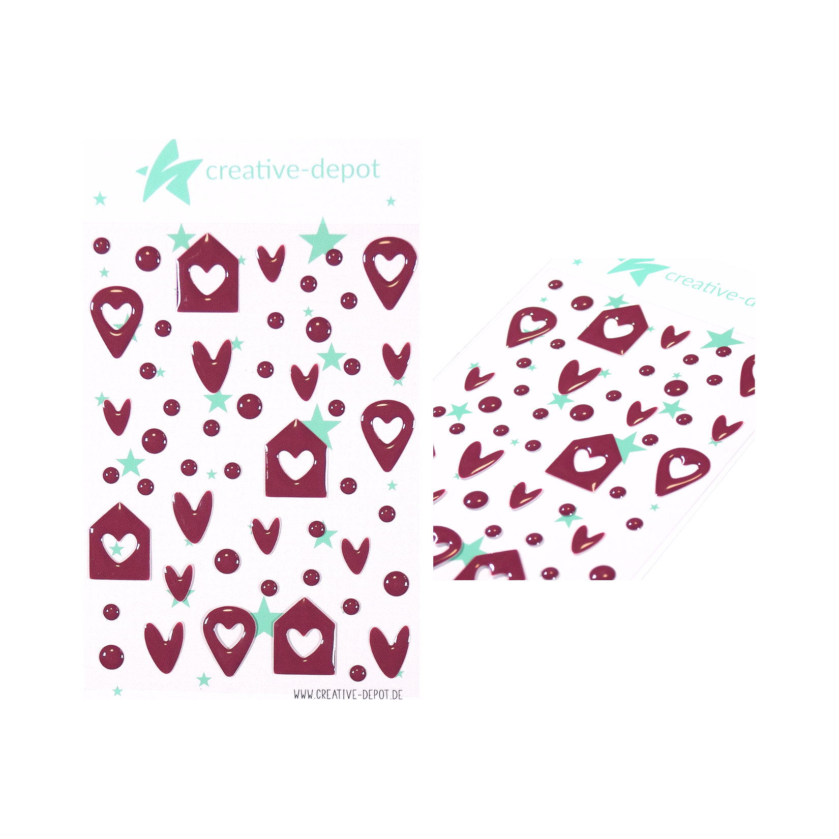 Enamel Dots - Häuschen Mix - Chili