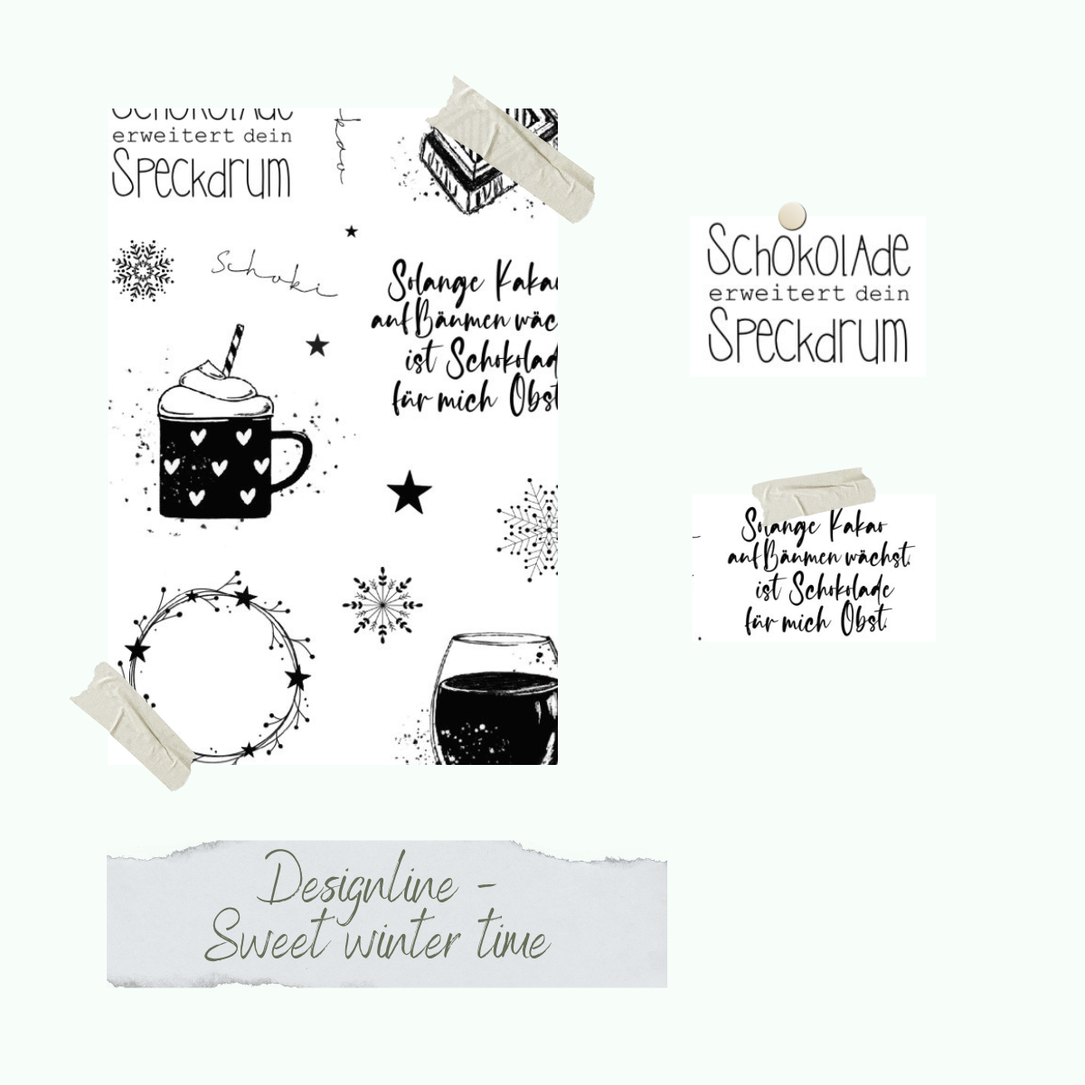 Stempelset - Designline - Sweet winter time