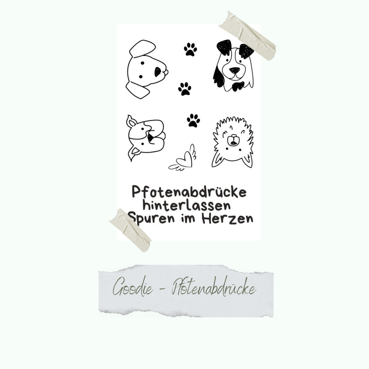 Stempelset - Goodie - Pfotenabdrücke
