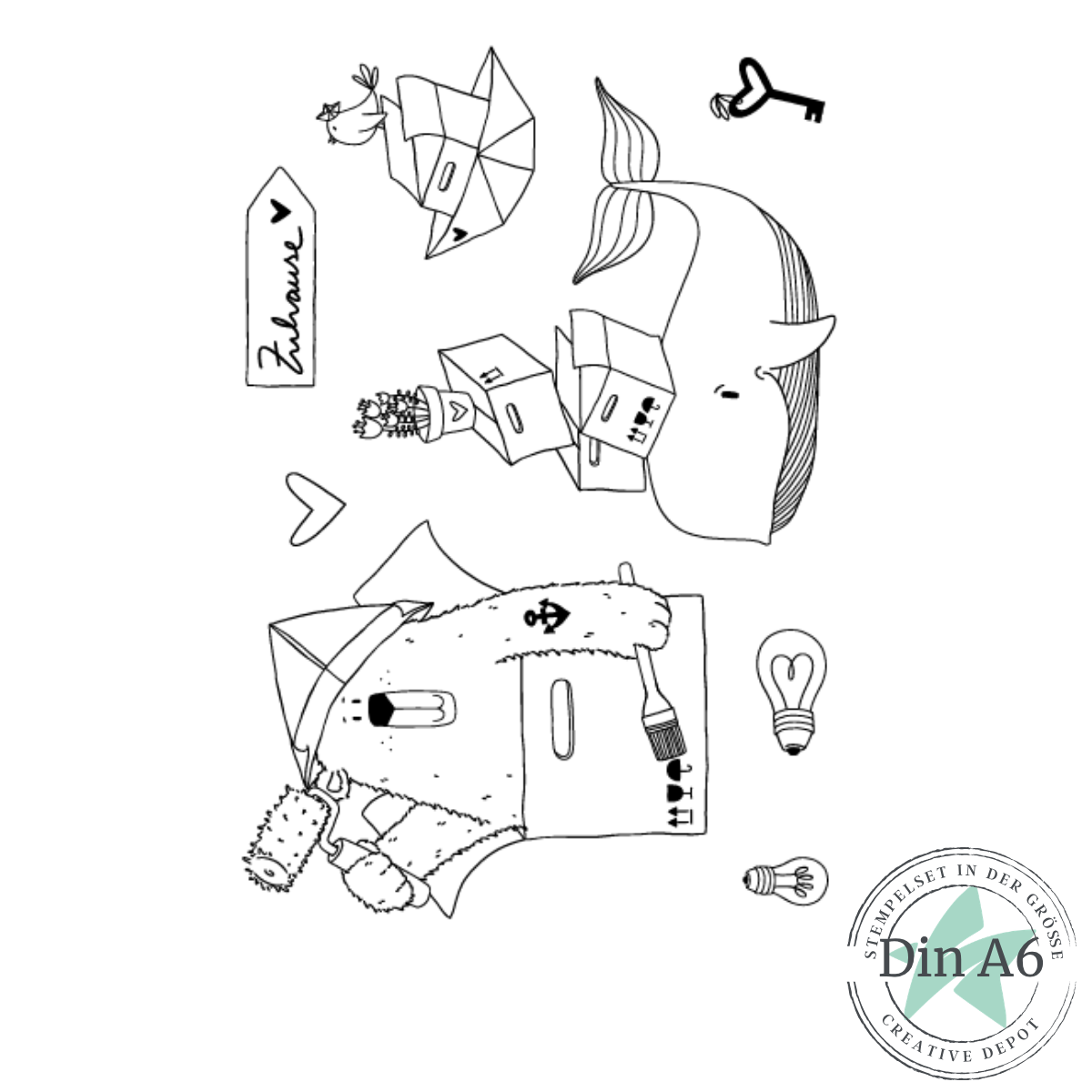 Set de tampons - Designline - Umzug