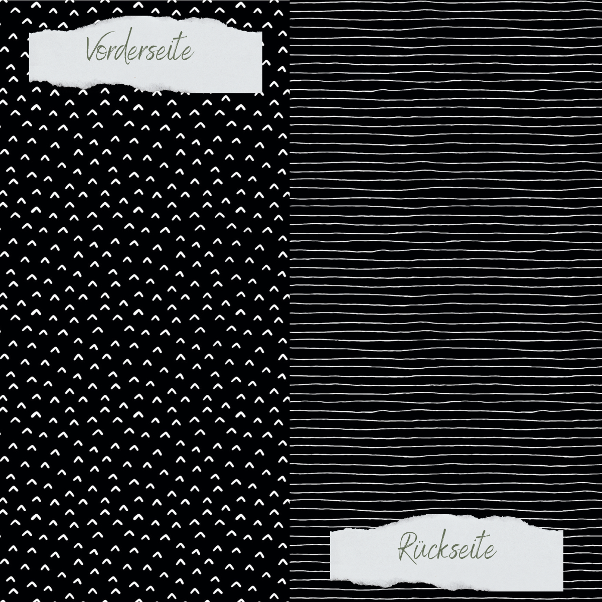 Papel de diseño - Basic - Schwarz - Doodle Dächer + Streifen - Doppelseitig bedruckt Papel de diseño - Basic - Schwarz - Doodle Dächer + Streifen - Doppelseitig bedruckt