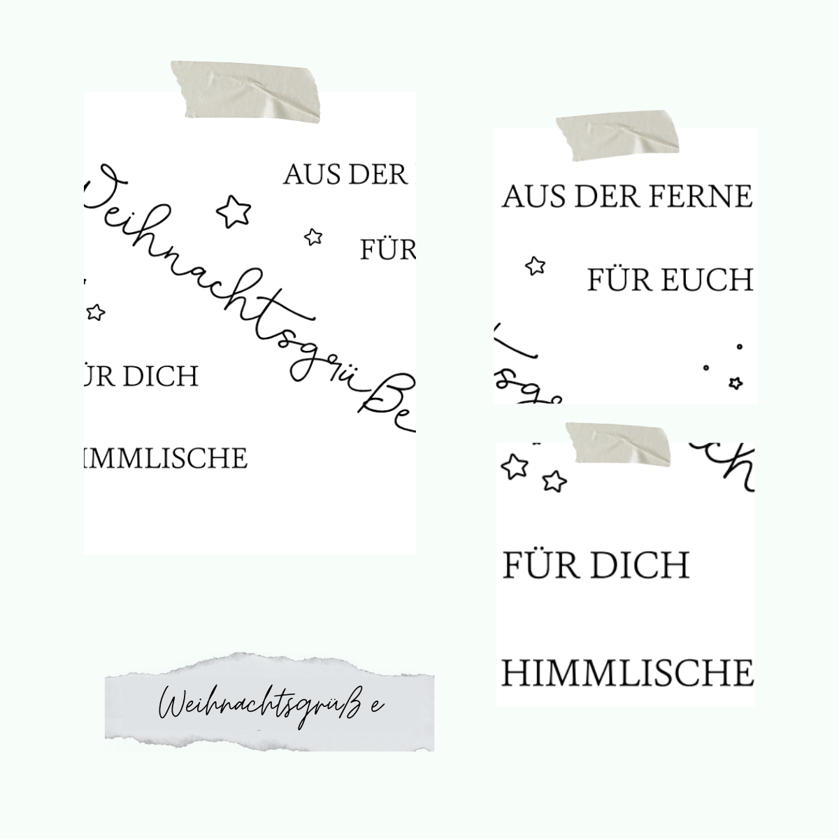 Stempelset Weihnachtsgrüße