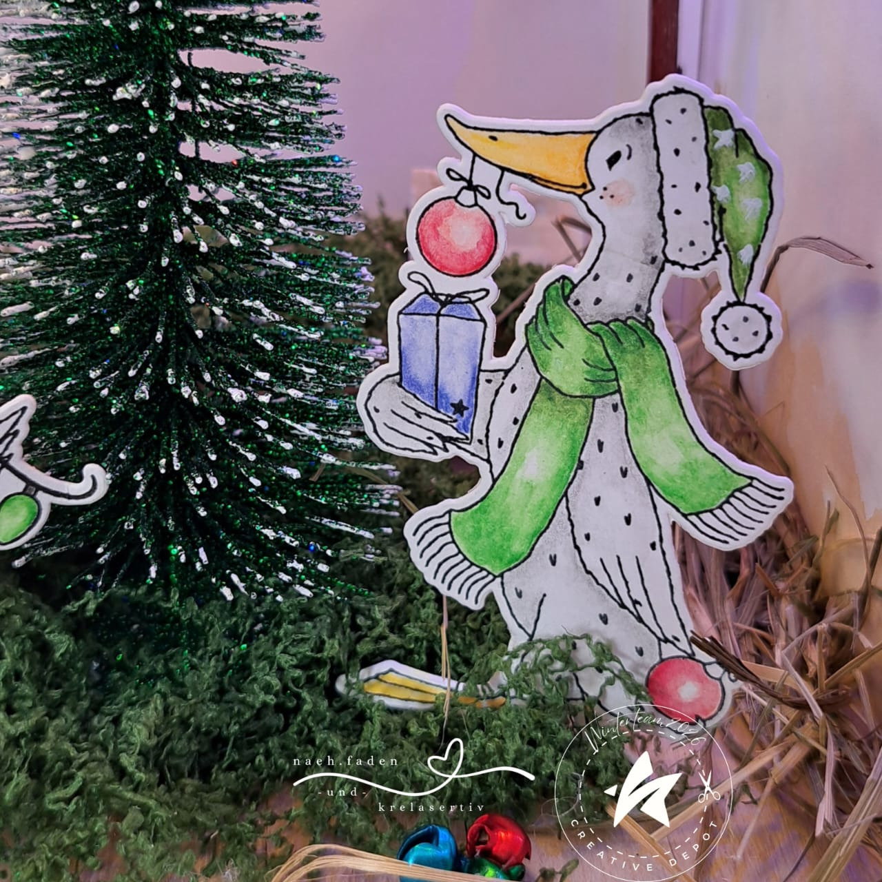 Stempelset - Weihnachts-Laufenten