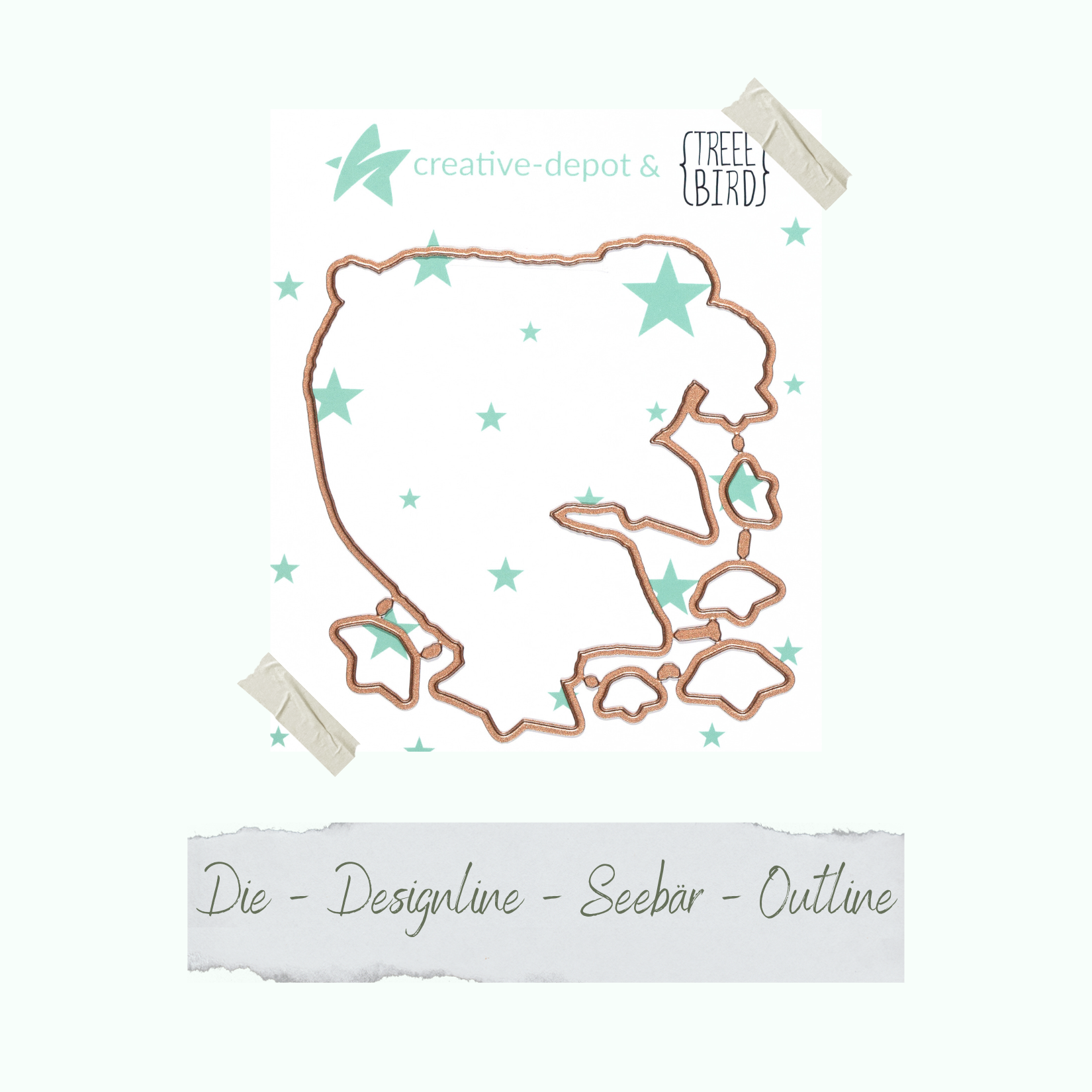 Die - Designline - Seebär - Outline Die - Designline - Seebär - Outline