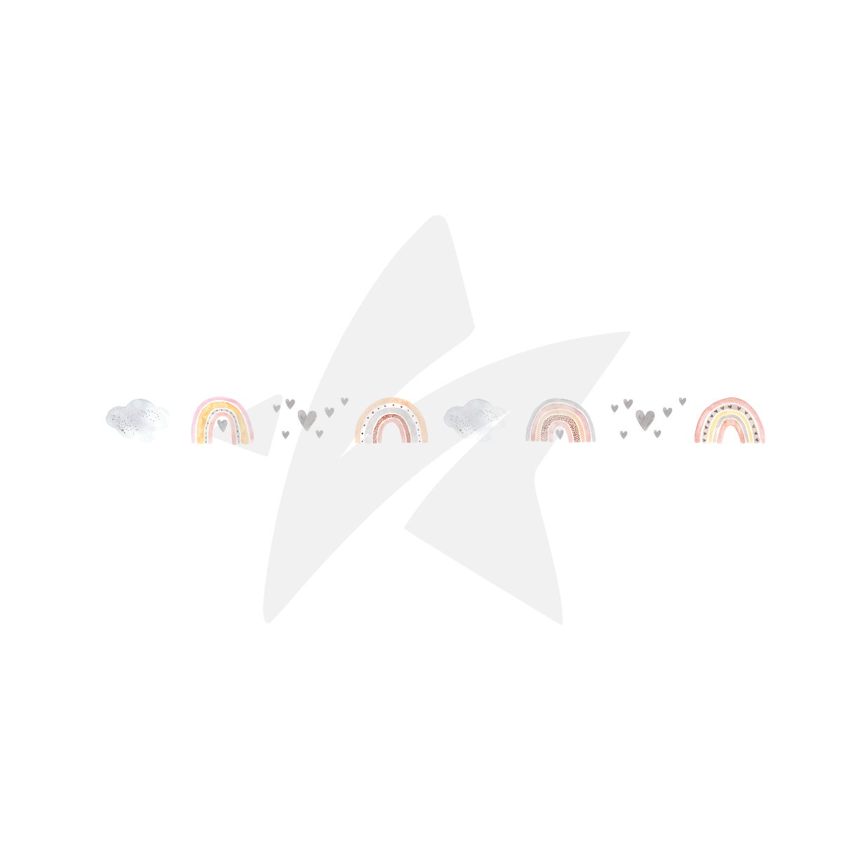 Happy-Rainbows Washi Tape - Fröhliche Regenbögen - 2 cm