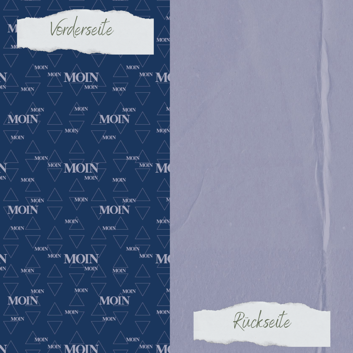 Designpapier - Designline - Scrapliebe - Ahoi - Moin - Doppelseitig bedruckt