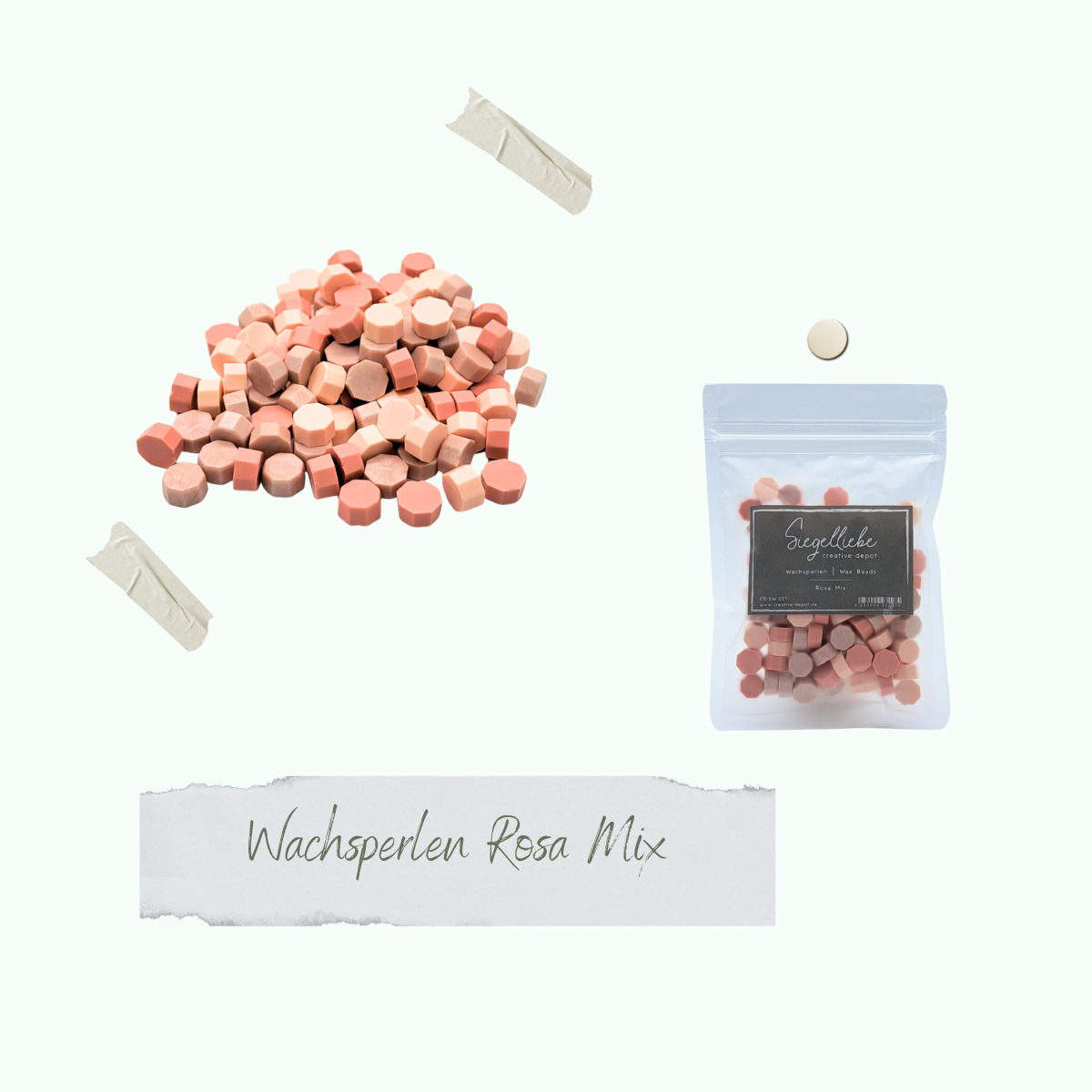 Wachsperlen - Rosa Mix . Siegelliebe