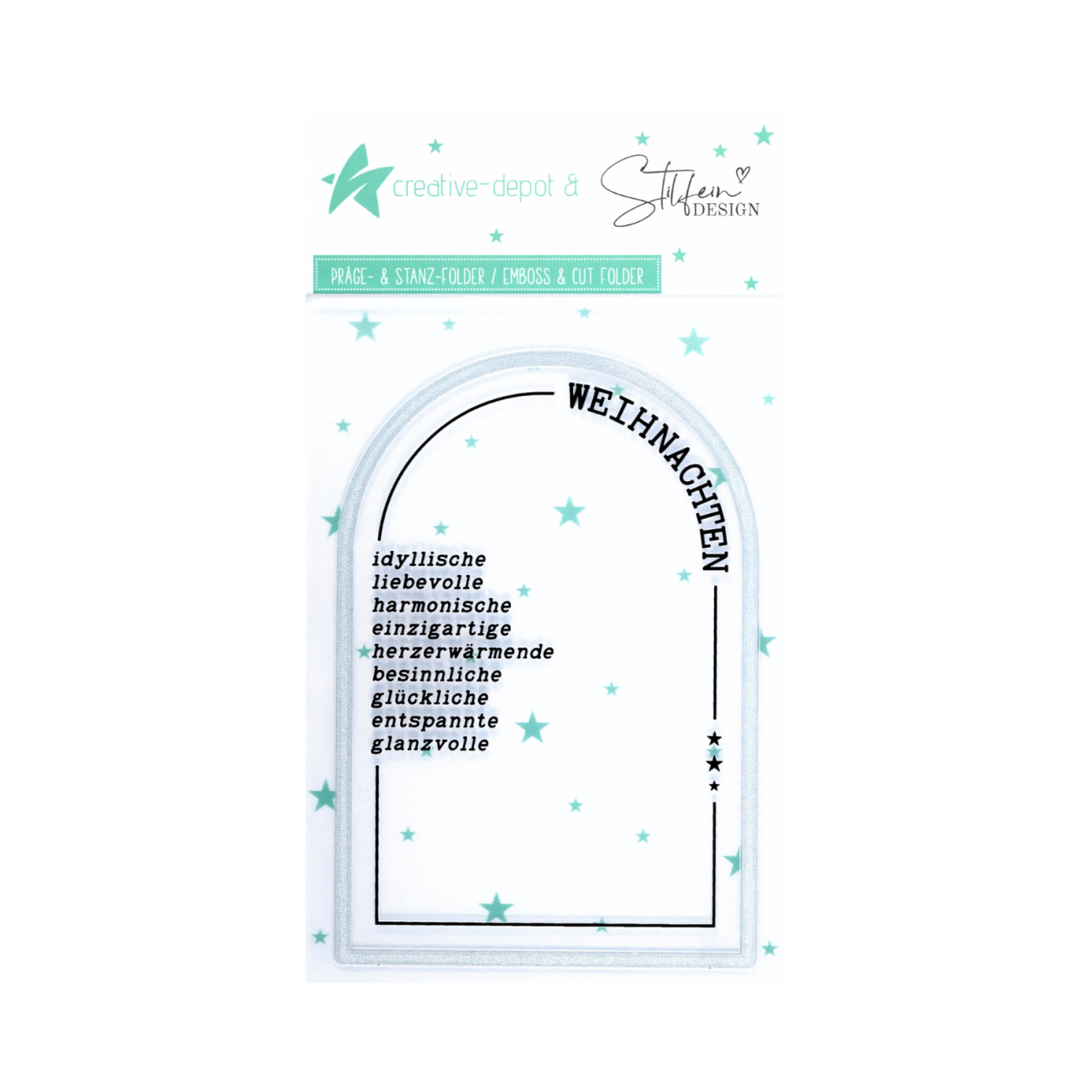Cut & Emboss Folder - Winterkreise - 11 x 15,5 cm | CD-PF-076