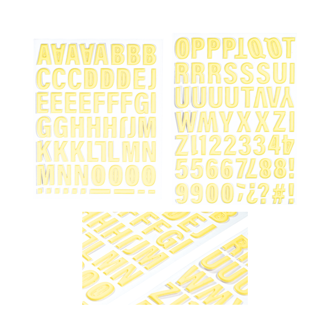 Puffy Sticker - ABC - Zitrone